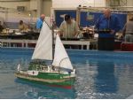 All sorts of model type were operated on the pool. Geheimrat Sartori was part of a display of German lifeboats, from the very beginning to the very latest.